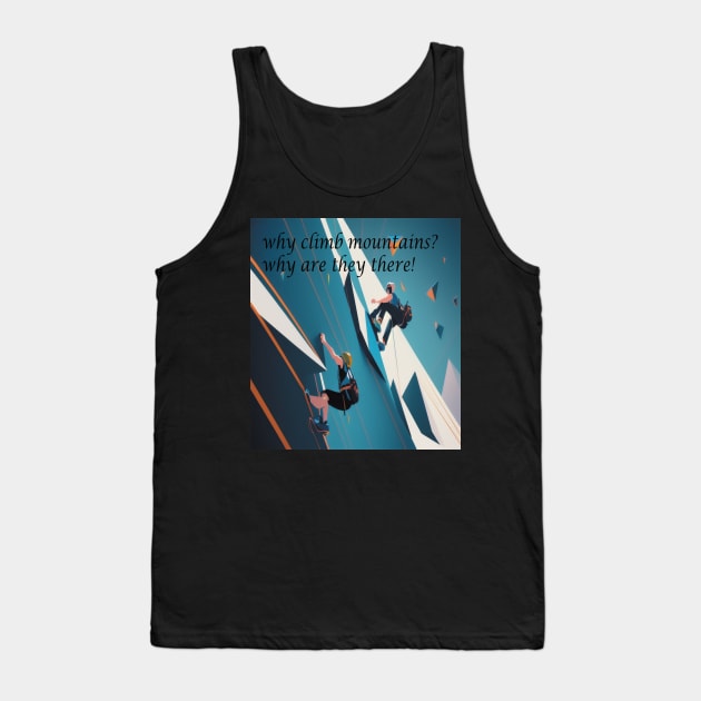 Triangular Ascension (mountain climbing) Tank Top by ThinkArtMx